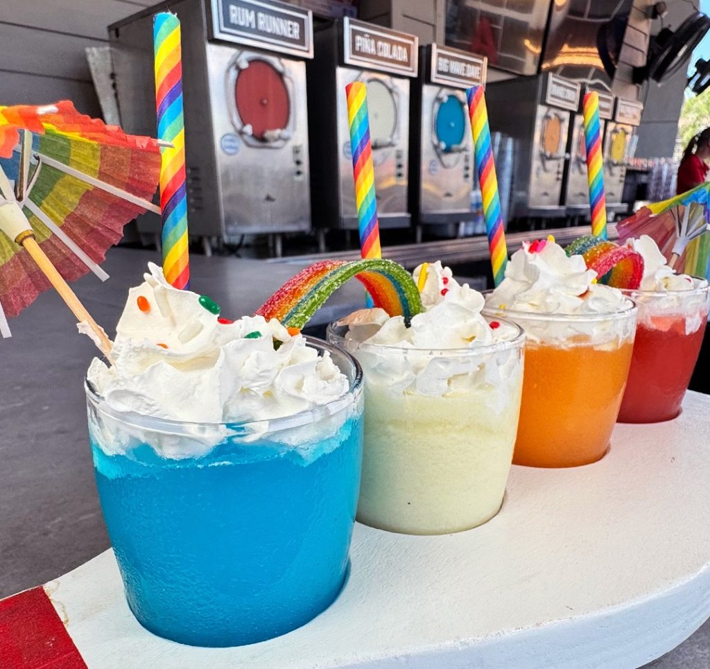 Splitsville-Cocktails-Pride-Large ā WDWINFO.COM Drop Into Splitsville for a PRIDE Spin on Frozen Cocktails! Splitsville-Cocktails-Pride-Large