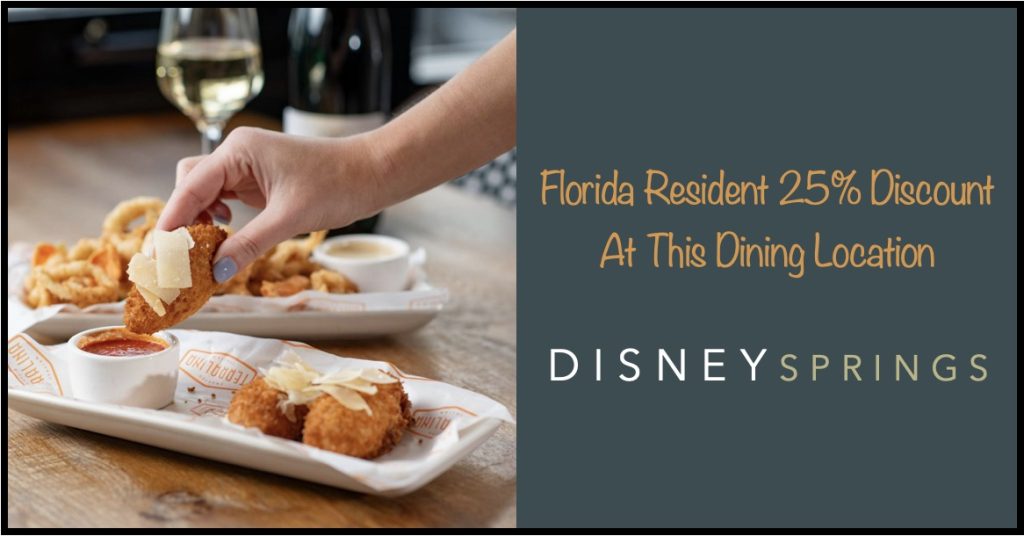 Disney Springs Restaurant Offers 25% FL Resident Discount Terralina Discount