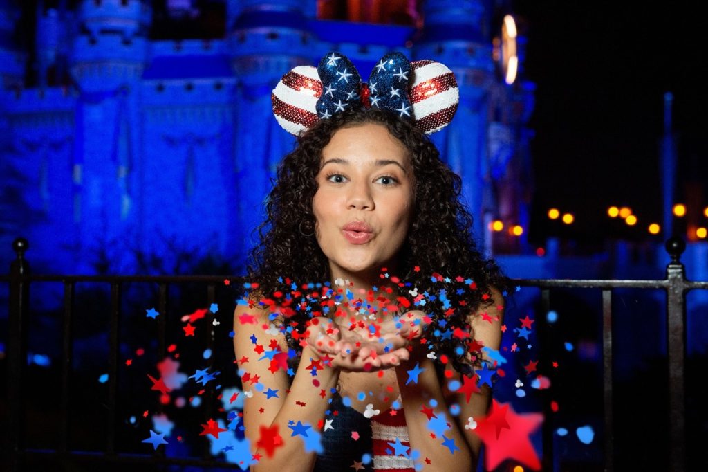 New 4th of July Magic Shots From Disney PhotoPass 4th of July Confetti- available at all four Walt Disney World Resort theme parks Large