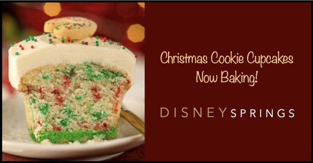 New Christmas Cookie Limited-Time Cupcakes Arrive in Disney Springs Christmas In July CUpcakes