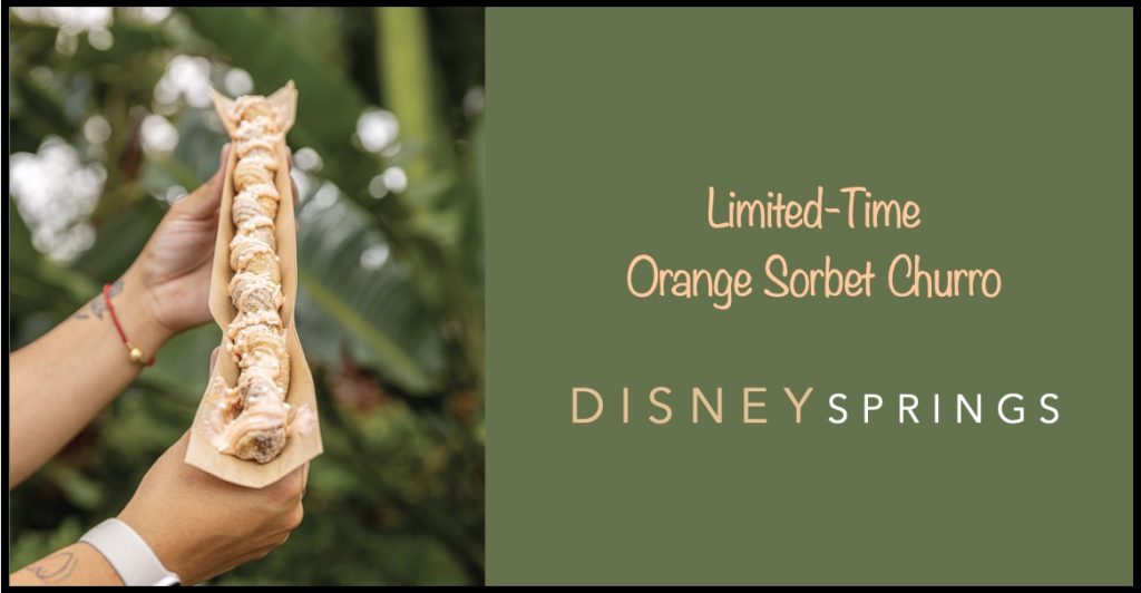 New Limited-Time Orange Sorbet Churro in Disney Springs Orange-Sorbet-Churro