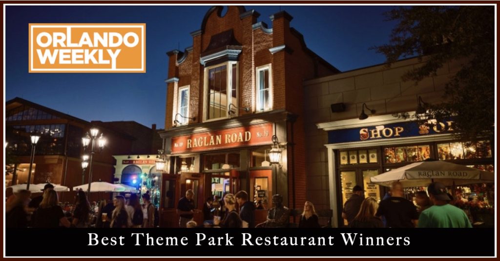 Disney Winners in Best Theme Park Restaurants Awards