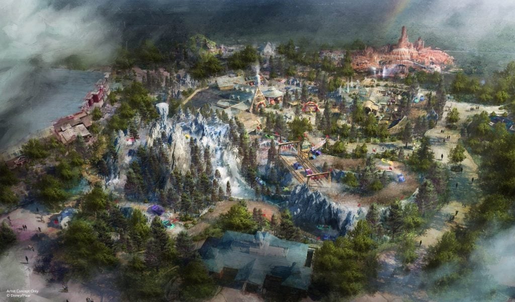 Tom Sawyer Island & Rivers of America to be Transformed Into New ‘Cars’ Area frontierland-mk-transformation-scaled