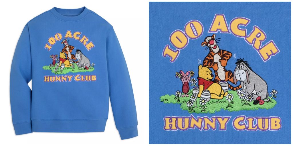 Disney Merch Pooh Pullover blue – WDWINFO.COM New Disney Merch: Winnie the Pooh + Halloween Cakeworthy Disney Merch Pooh Pullover blue