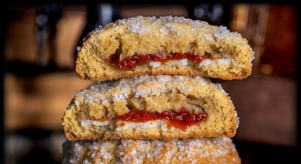 Try the NEW Guava & Cream Cheese Stuffed Sugar Cookie Gideons Latin Hispanic Cookie