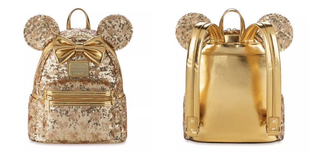 Loungefly Gold Backpack – WDWINFO.COM New Disney Merch: Loungefly Gold Series & More! Loungefly Gold Backpack