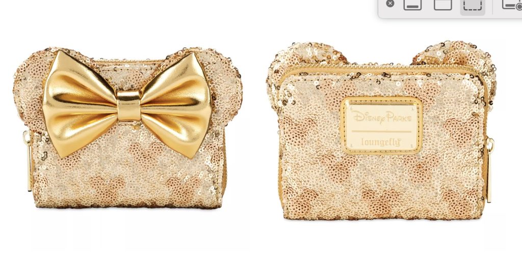 Loungefly Gold Purse – WDWINFO.COM New Disney Merch: Loungefly Gold Series & More! Loungefly Gold Purse