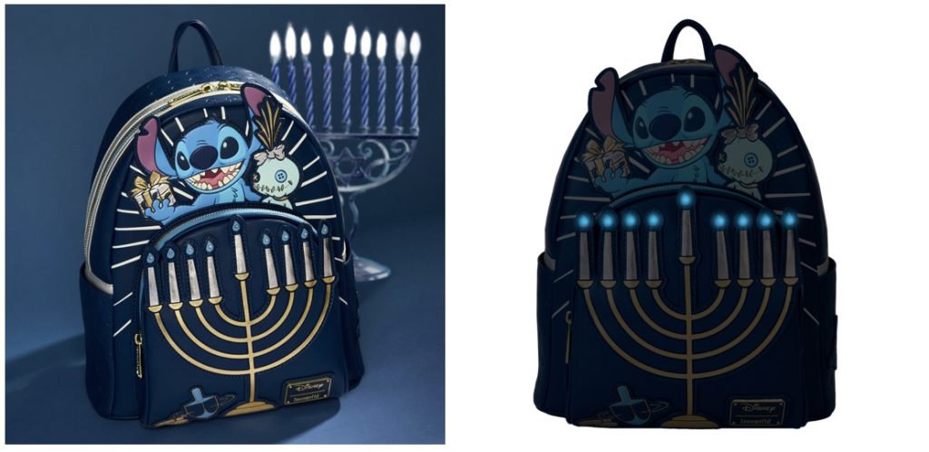 Stitch Celebrates Hanukkah With New Loungefly Backpack Stitch Hanukkah Header