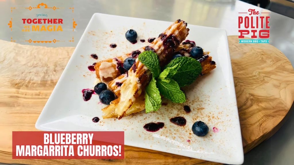 Blueberry Margarita Churros on the Menu for New Celebration The polite pig Large