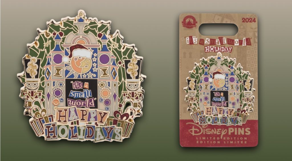 See New ”it’s a small world” Disneyland Holiday Pin 2024 Its a small world pin