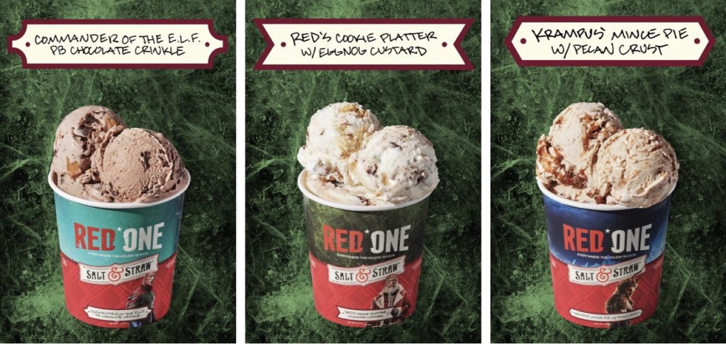 Red One Salt Straw Ice Creams Large – WDWINFO.COM New Salt & Straw Flavors for ‘Red One’ Holiday Release Red One Salt Straw Ice Creams Large