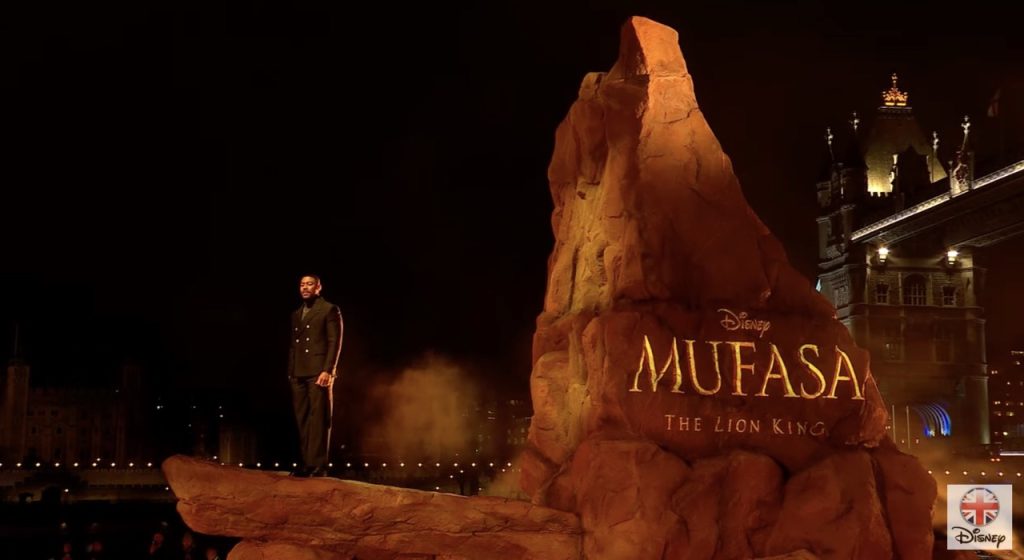 Inside Mufasa with D23 & See London Arrival of Pride Rock Mufasa London Large