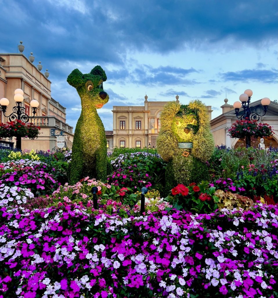 EPCOT flower and garden topiaries 3 – WDWINFO.COM Why Now is the Perfect Time to Plan Your Walt Disney World Spring Vacation EPCOT flower and garden topiaries 3