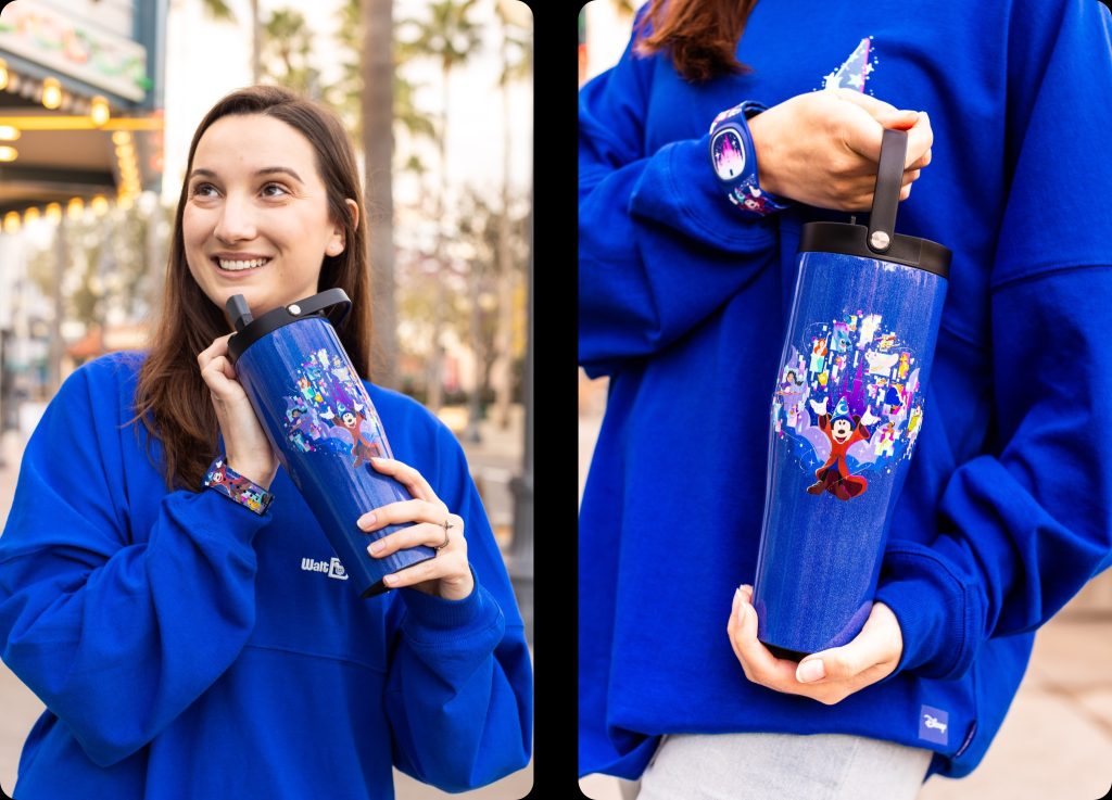 sorcerer-mickey-water-bottle-closeup โ WDWINFO.COM NEW Sorcerer Mickey-Themed Merch Hits Walt Disney World sorcerer-mickey-water-bottle-closeup