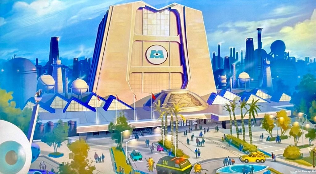 Disney Shares NEW LOOK at Monsters, Inc. Door Vault Attraction monstropolis-rendering
