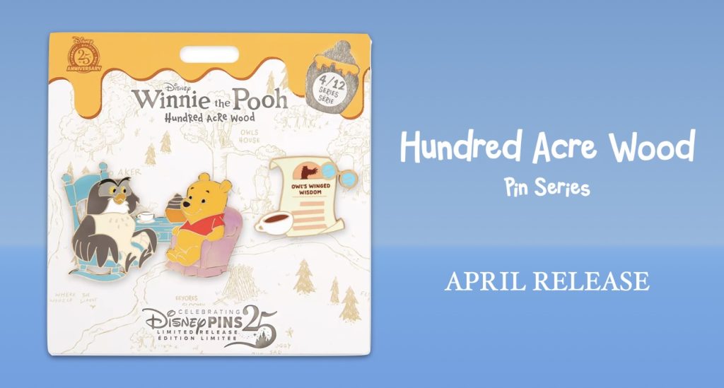 New Hundred Acre Wood Collector’s Pin Release for April Hundred Acre Wood Pin Series 2025 April Header