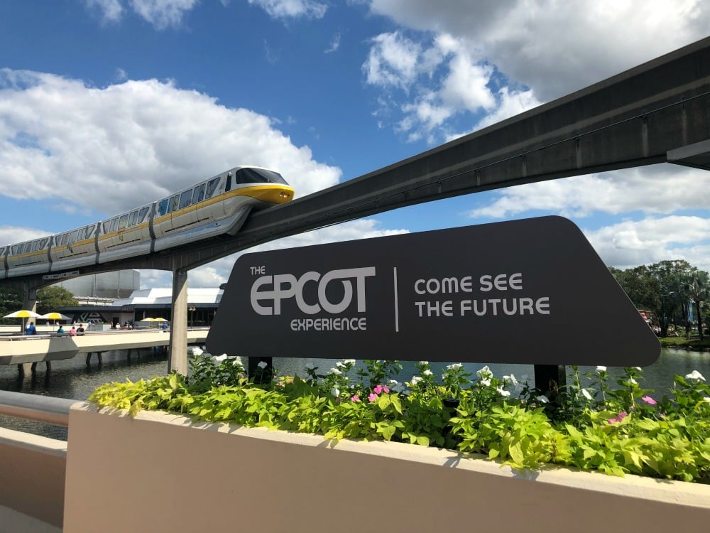 Disney Does Not Listen to Fans Because It No Longer Has To epcot-experience-sign-monorail