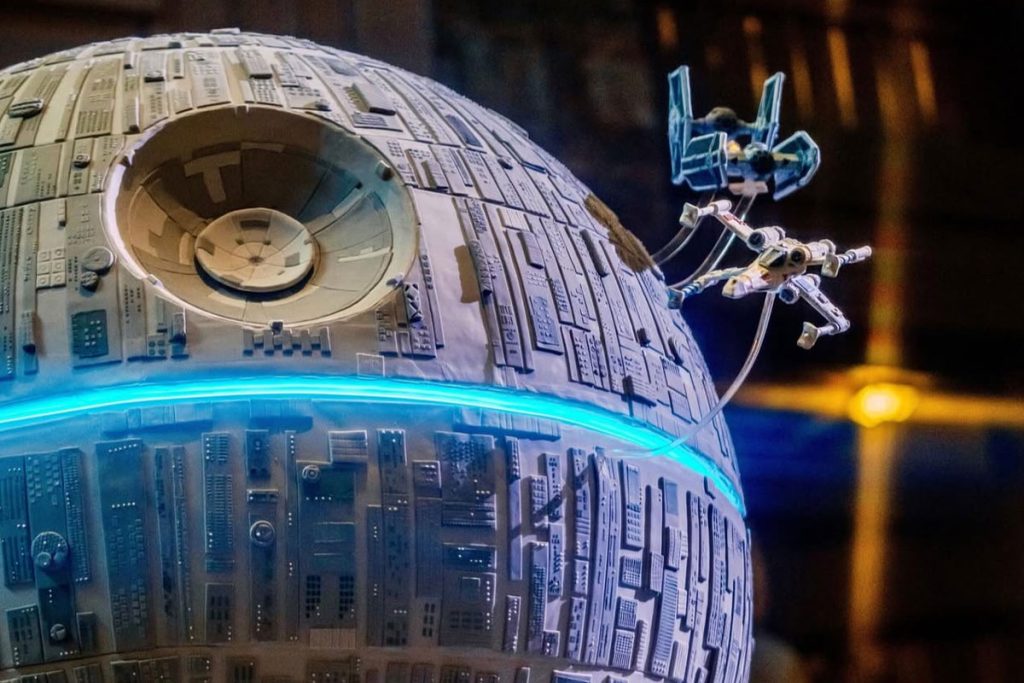Epic Death Star Sculpture Lands at Disneyland for Season of the Force grand-cal-chocolate-death-star-feature
