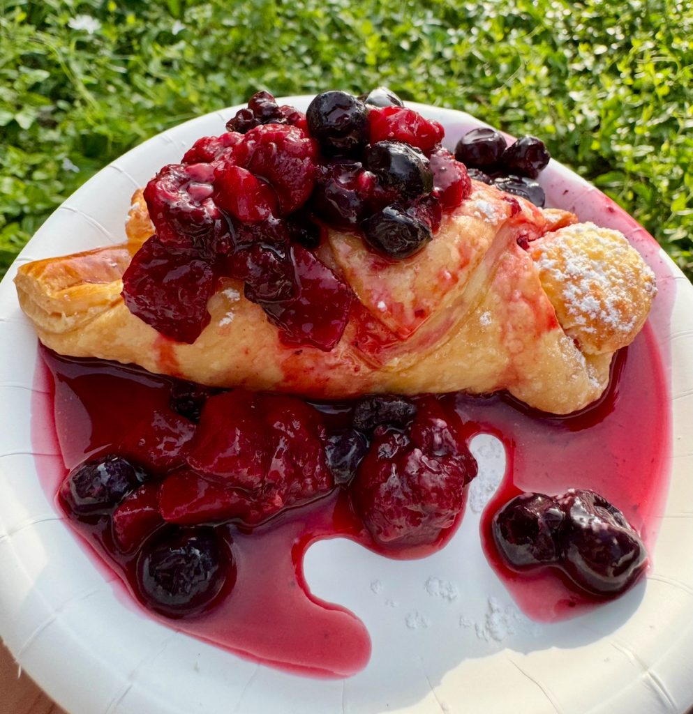 warm berry strudel flower & garden – WDWINFO.COM Last Chance to Enjoy These EPCOT Flower & Garden Treats! warm berry strudel flower & garden My recent dish was flooded with berries!