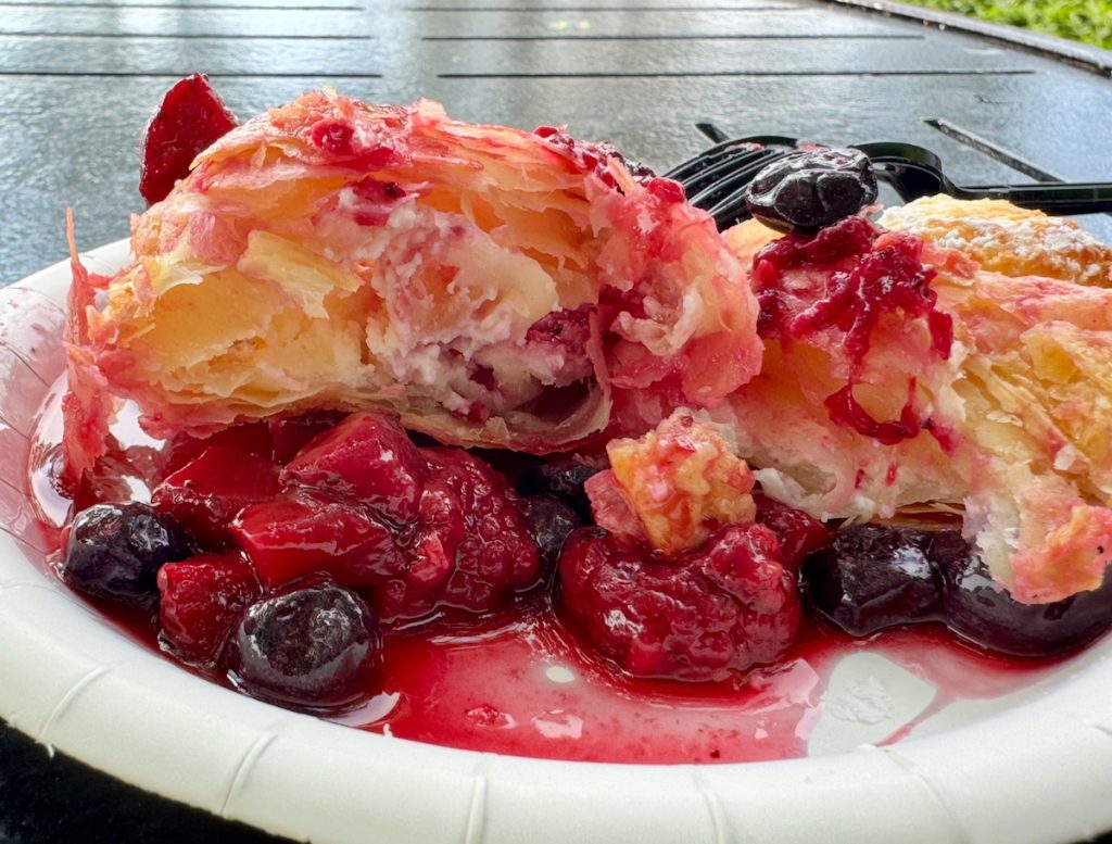 warm berry strudel flower & garden – WDWINFO.COM Last Chance to Enjoy These EPCOT Flower & Garden Treats! warm berry strudel flower & garden
