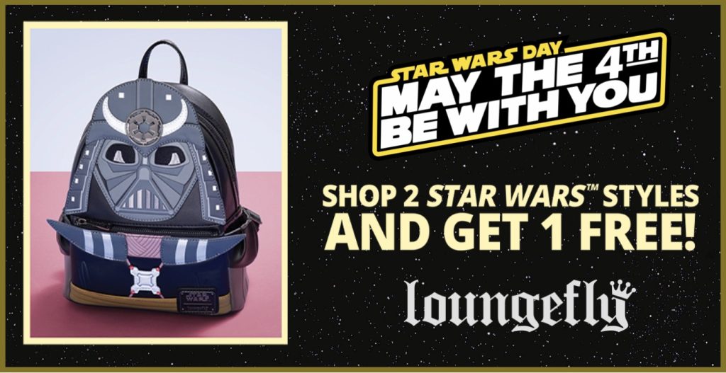 Last Days for Loungefly Star Wars ‘May the 4th’ Savings Loungefly May the 4th Offer
