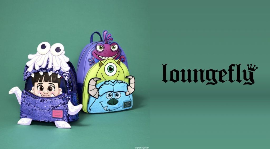 Monsters, Inc. Exclusive New Disney x Loungefly Accessories Monsters Inc Loungefly Header