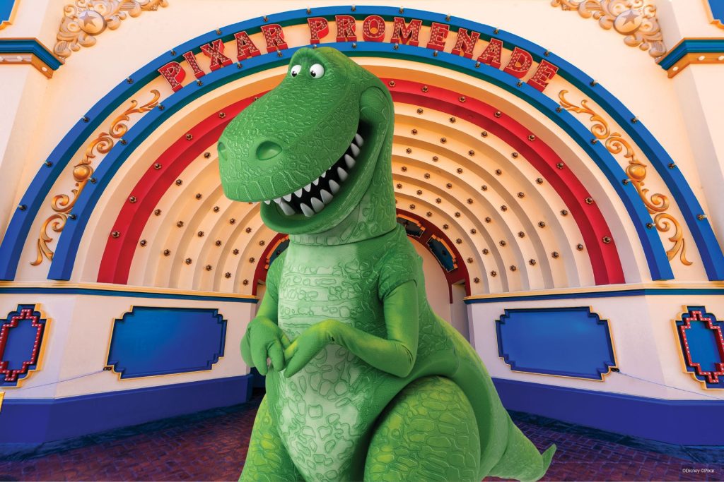 New Limited-Time Rex Photo Op: Pixar Pier, Disney California Adventure 2025-DLR-Rex-Pixar-Pier-DCA