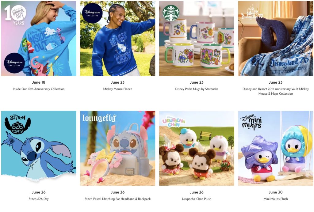 Coming Soon – WDWINFO.COM New Disney Merch: Disneyland 70th Castle Collection & More! Coming Soon
