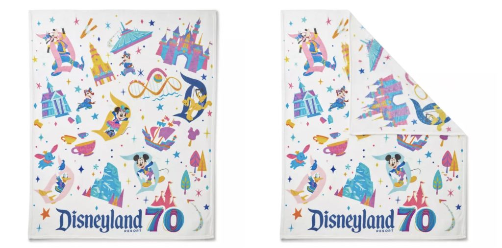 Disneyland 70th Celebrate Happy Collection Blanket – WDWINFO.COM The Big Drop of New Disneyland 70th Merchandise Is Here Disneyland 70th Celebrate Happy Collection Blanket