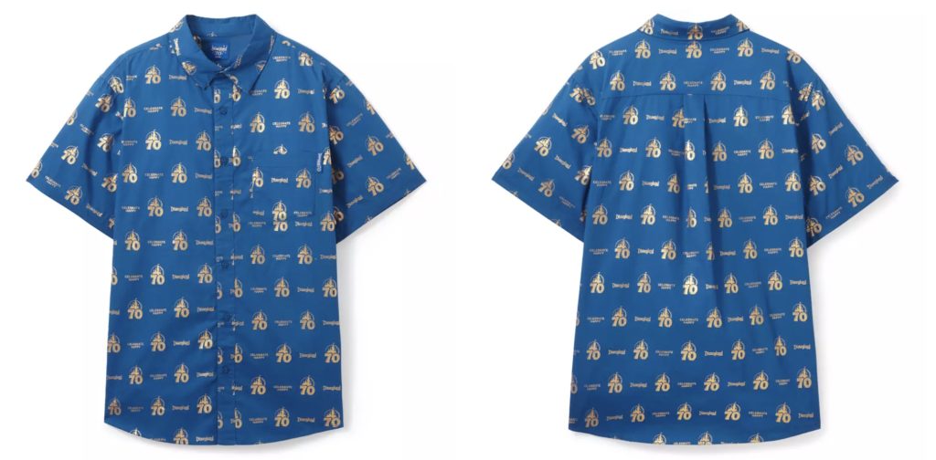 Disneyland 70th Celebrate Happy Collection Button Down – WDWINFO.COM The Big Drop of New Disneyland 70th Merchandise Is Here Disneyland 70th Celebrate Happy Collection Button Down