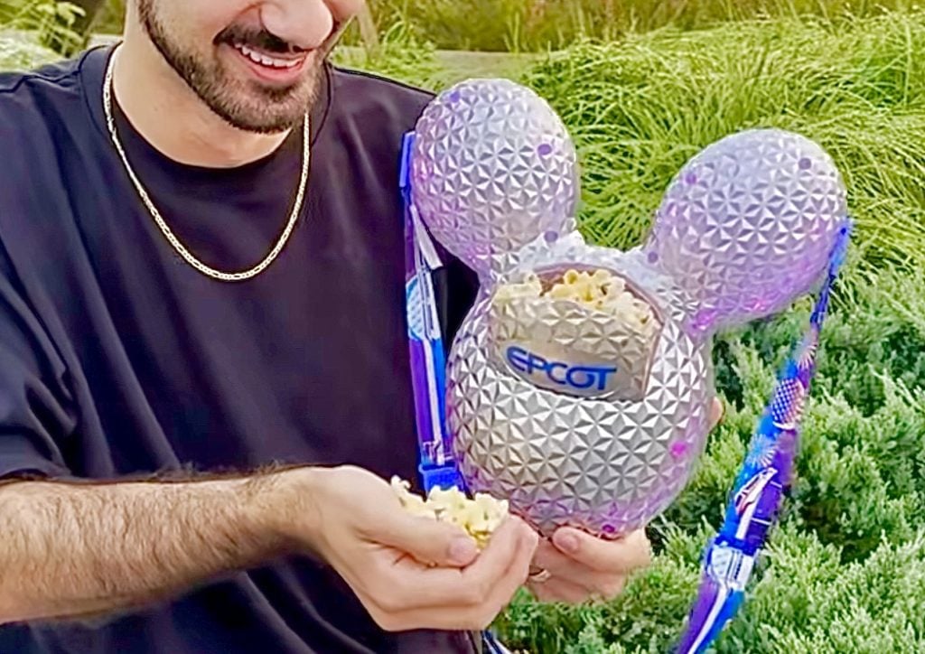 New Light-Up Spaceship Earth Popcorn Bucket Now Available at EPCOT IMG_1096 2