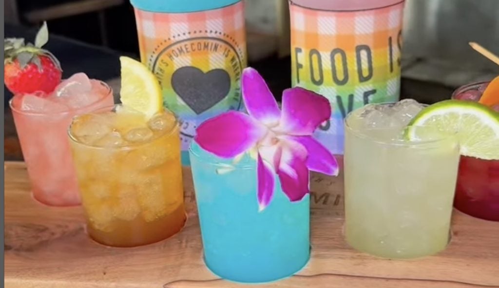 Celebrate PRIDE with ‘Food is Love’ Homecomin’ Drink Bottles & Moonshine Pride Flight