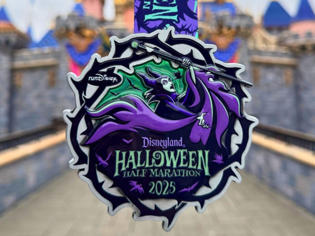 FIRST LOOK: Race Medals for 2025 Disneyland Halloween Half Marathon Weekend disneyland-2025-halloween-half-medal