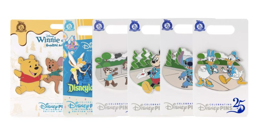 New Disney Pins for July & Pin Trading 25th Anniversary