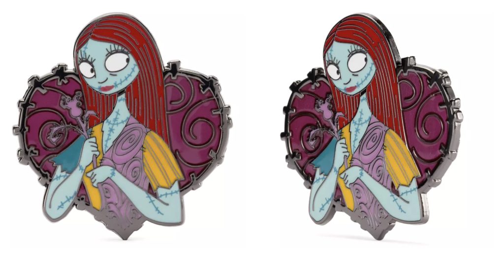Disney Merch Halloween Pin Sally – WDWINFO.COM New Disney Merch: Halloween Pins, Accessories & Villains Disney Merch Halloween Pin Sally
