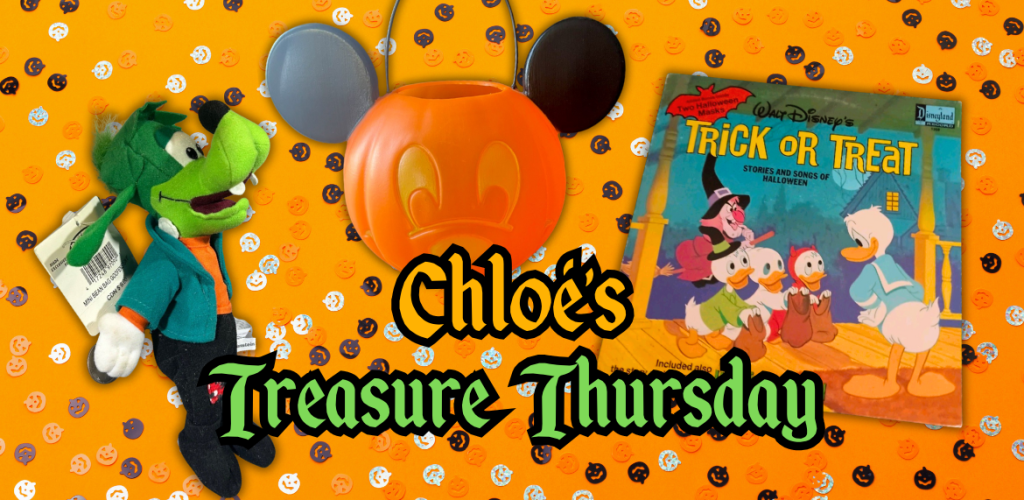 Vintage Disney Shopping: Chloé’s Treasure Thursday Halloween Aug 2025 Treasure Thursday header
