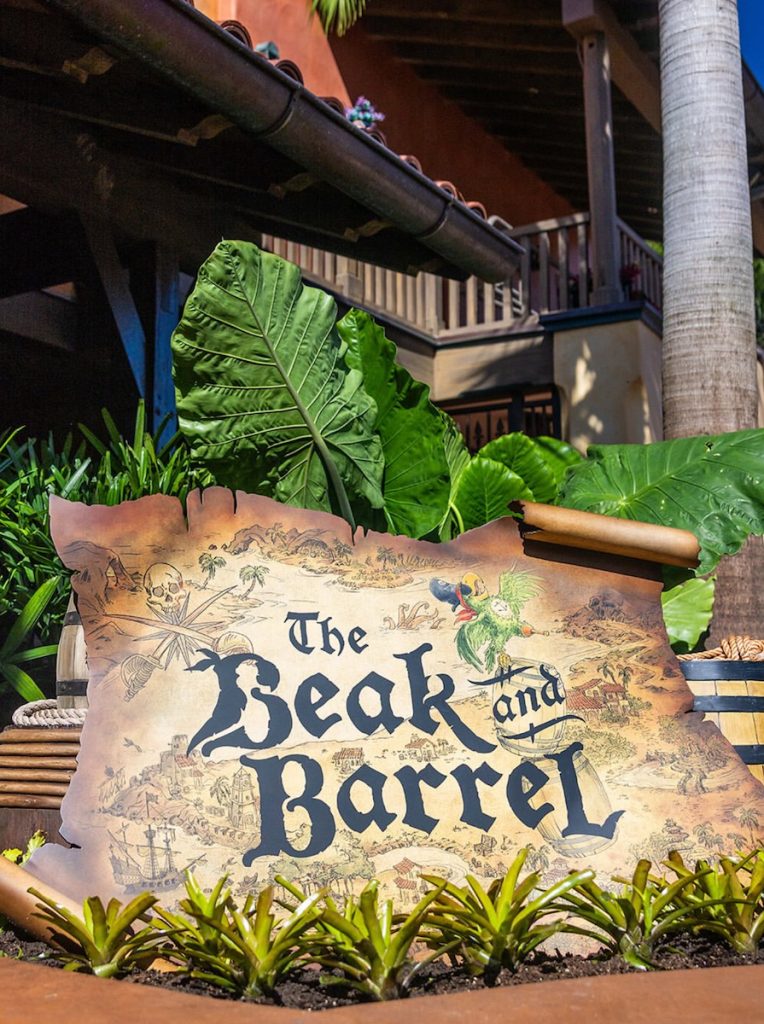 the beak and barrel signage – WDWINFO.COM Disney Unveils Signage for The Beak and Barrel at Magic Kingdom the beak and barrel signage