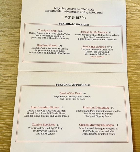 Jock Lindsey’s HALLOWEEN Hangar Bar Full Menu Review at Disney World