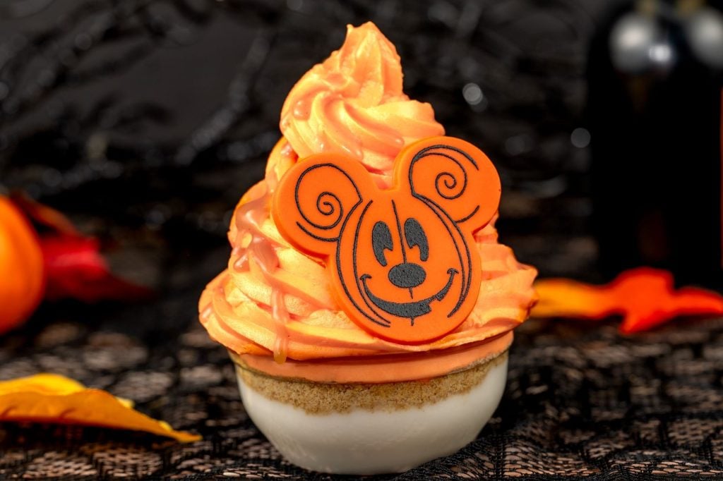 Mickey-Pumpkin-Soft-Serve-Walt-D โ WDWINFO.COM New 2025 Halloween Snacks Coming to Walt Disney World Resort Hotels Mickey-Pumpkin-Soft-Serve-Walt-D