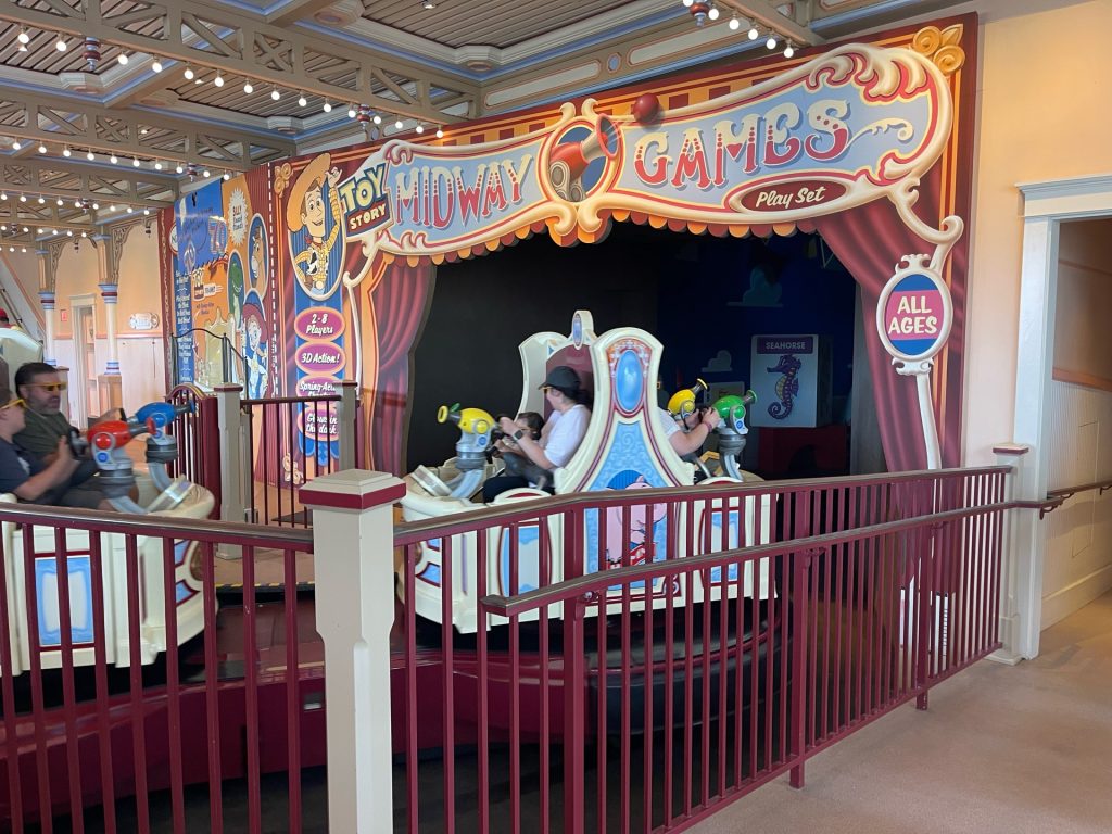 Toy-Story-Midway-Mania-Disneyland-03 – WDWINFO.COM Is It a Video Game or Disneyland Attraction? Toy-Story-Midway-Mania-Disneyland-03