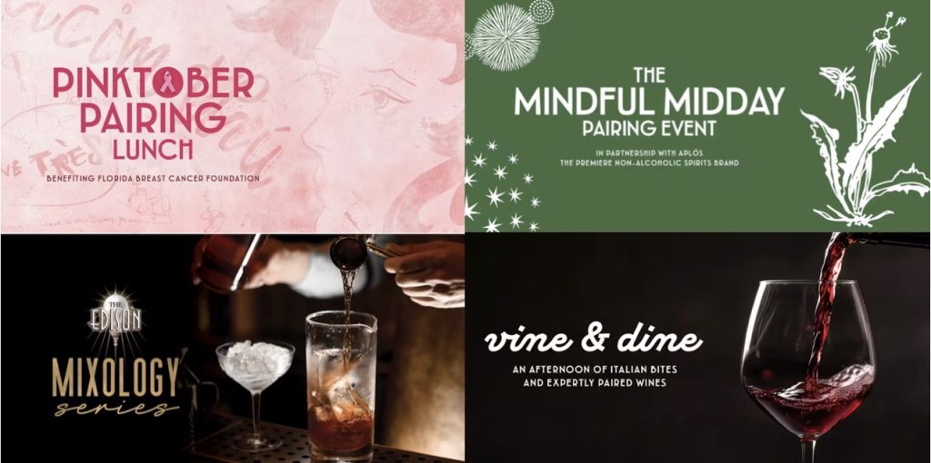 New Mixology & Pairing Events for Disney Springs at Disney World