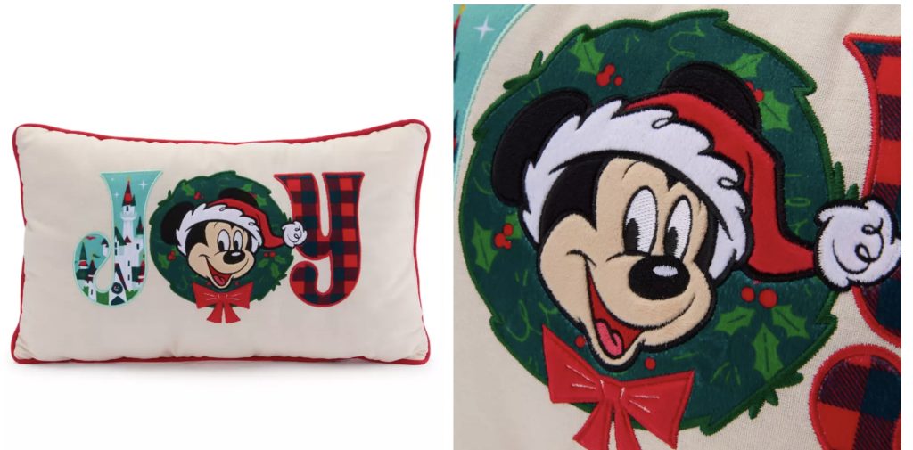 New Disney Merch Holidays 2025 Pillow – WDWINFO.COM New Disney Merch: Holiday Shopping Has Arrived! New Disney Merch Holidays 2025 Pillow