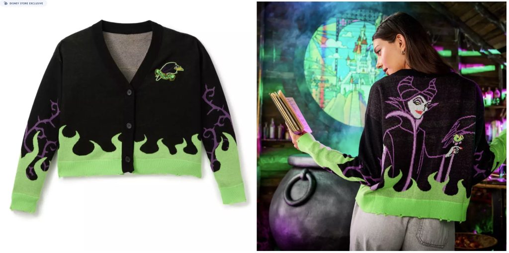 New Disney Merch Mal Sweater – WDWINFO.COM New Disney Merch: Halloween, BaubleBar, RSVLTS & Exclusives! New Disney Merch Mal Sweater