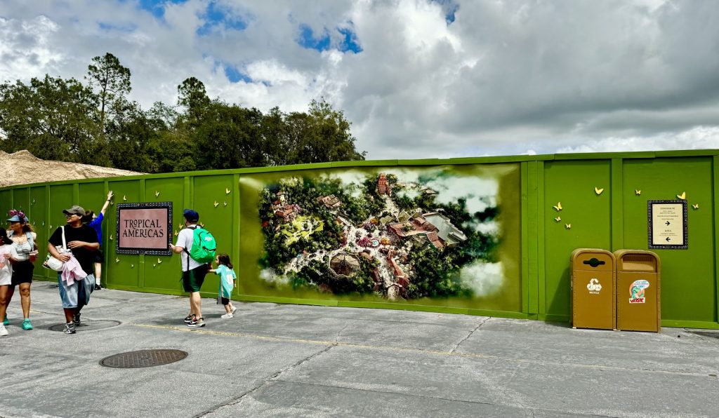 dinoland construction walls_tropical americas 2 – WDWINFO.COM Original ‘Encanto’ Film Cast Confirmed for New Animal Kingdom Ride dinoland construction walls_tropical americas 2