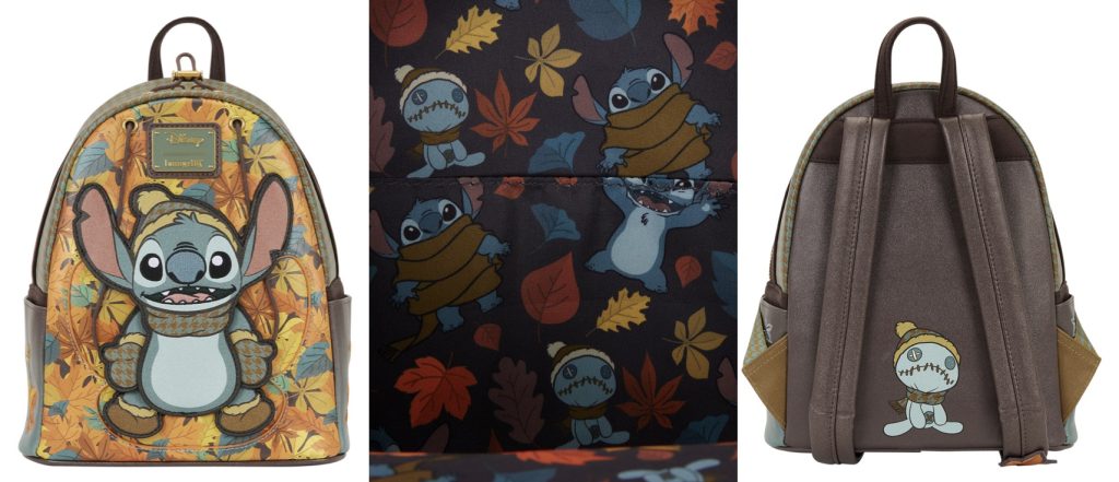 Disney Loungefly Stitch Fall Mini – WDWINFO.COM A Disney Loungefly Mini Backpack Under & More New Styles! Disney Loungefly Stitch Fall Mini