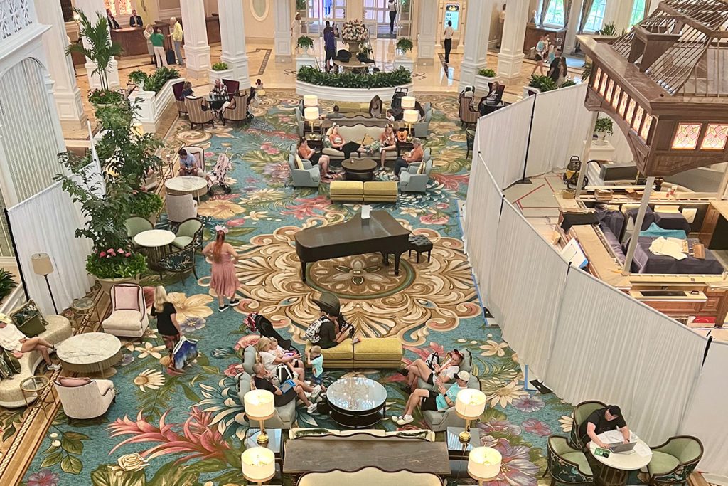 Updated Views of Ongoing Refurb at Disney’s Grand Floridian Lobby grand-floridian-lobby-refurb-01