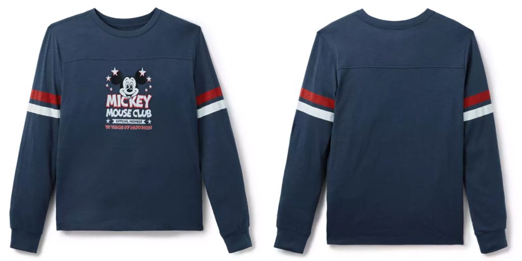 mickey-mouse-club-70-merch-long-sleeveT โ WDWINFO.COM Celebrate 70 Years of Mickey Mouse Club with New Merch! mickey-mouse-club-70-merch-long-sleeveT