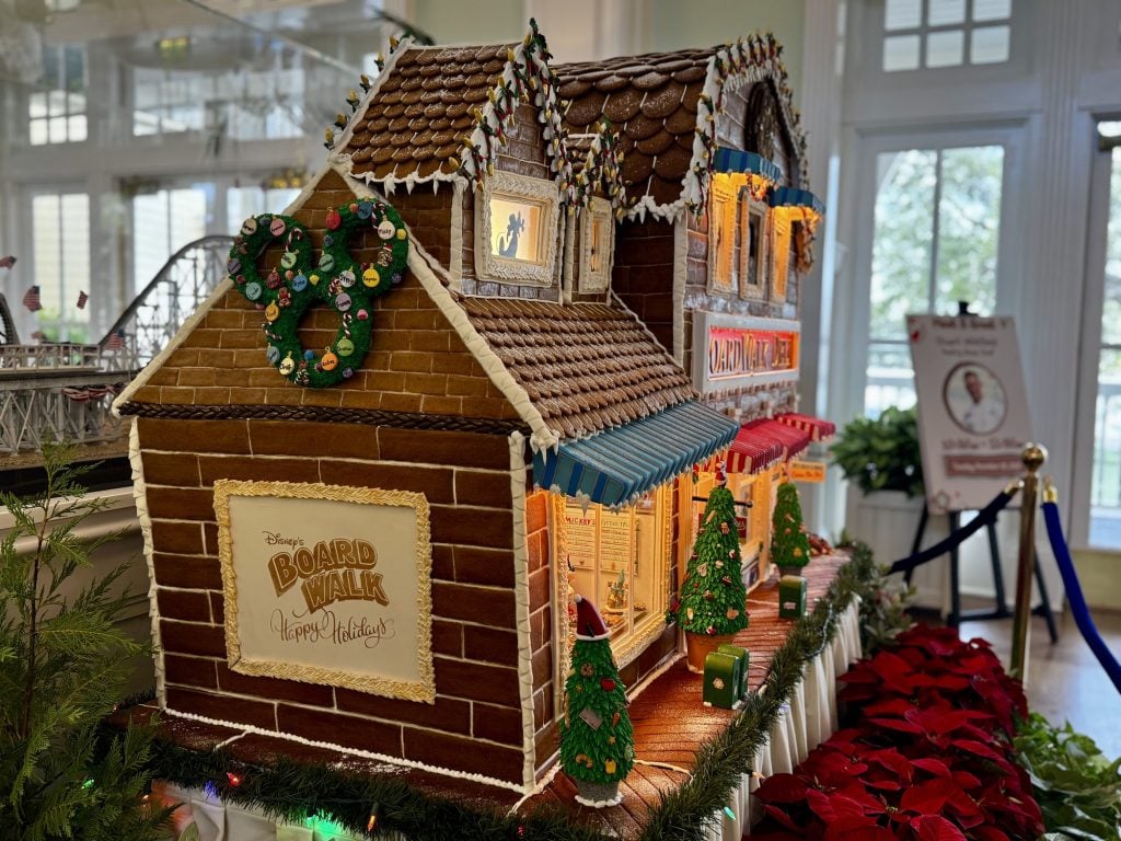2025 disneys boardwalk resort gingerbread display 5 – WDWINFO.COM The Gingerbread Deli Returns to Disney’s BoardWalk Inn 2025 disneys boardwalk resort gingerbread display 5