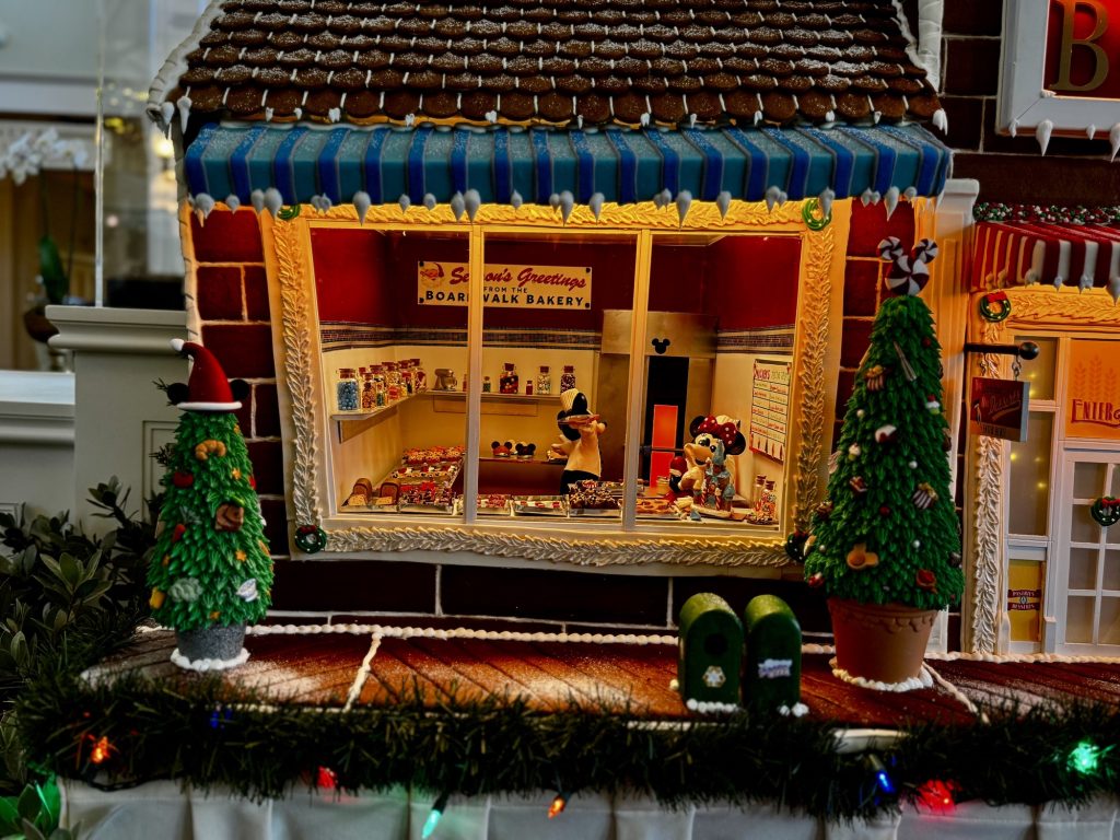 2025 disneys boardwalk resort gingerbread display 6 – WDWINFO.COM The Gingerbread Deli Returns to Disney’s BoardWalk Inn 2025 disneys boardwalk resort gingerbread display 6