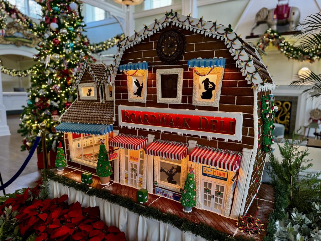 2025 disneys boardwalk resort gingerbread display 8 ā WDWINFO.COM No Park Ticket? Try Disney World Resort Christmas Hopping! 2025 disneys boardwalk resort gingerbread display 8